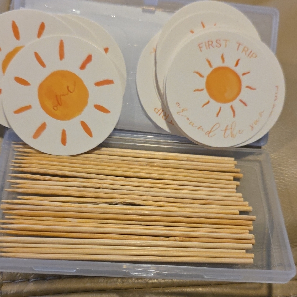 Sunshine Party Toothpick Toppers - Picture 4 of 4